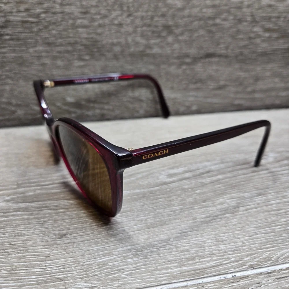 Coach HC 8271U L1101 Sunglasses Cat Eye Frames Only Burgundy 57-16-140 With Case